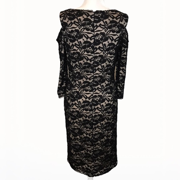 Eliza J Off the Shoulder Lace Sheath Dress - 6/8 - Picture 12 of 17